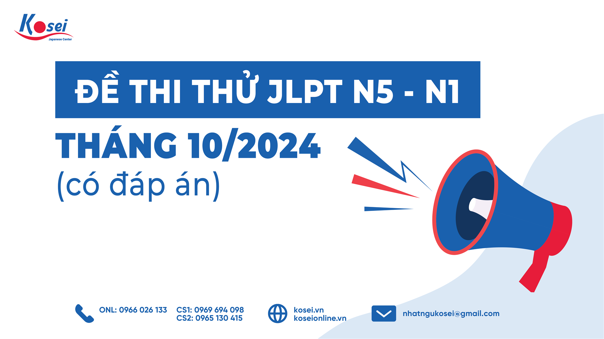 Đề Thi Thử JLPT N5 - N1 Tháng 10/2024 (có Đáp Án)